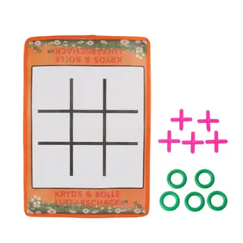 

NoEnName_Null 1 Set Kids Intelligence Tic-Tac-Toe Parent-Child Interaction Board Game Funny OX Chess 37cm x 26cm