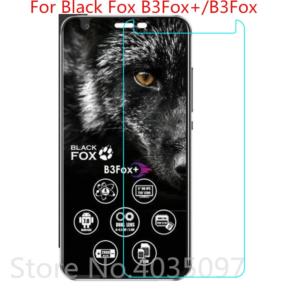 Стекло 2.5D 9H для Black Fox B3Fox Plus защита экрана закаленное стекло защитная пленка