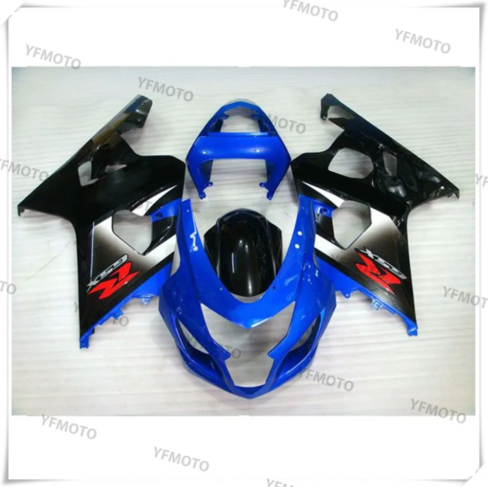 

Motorcycle Blue +Black Fairing Body Work Cowling For SUZUKI GSXR600-750 GSXR 600 750 K4 2004-2005 +4 Gift