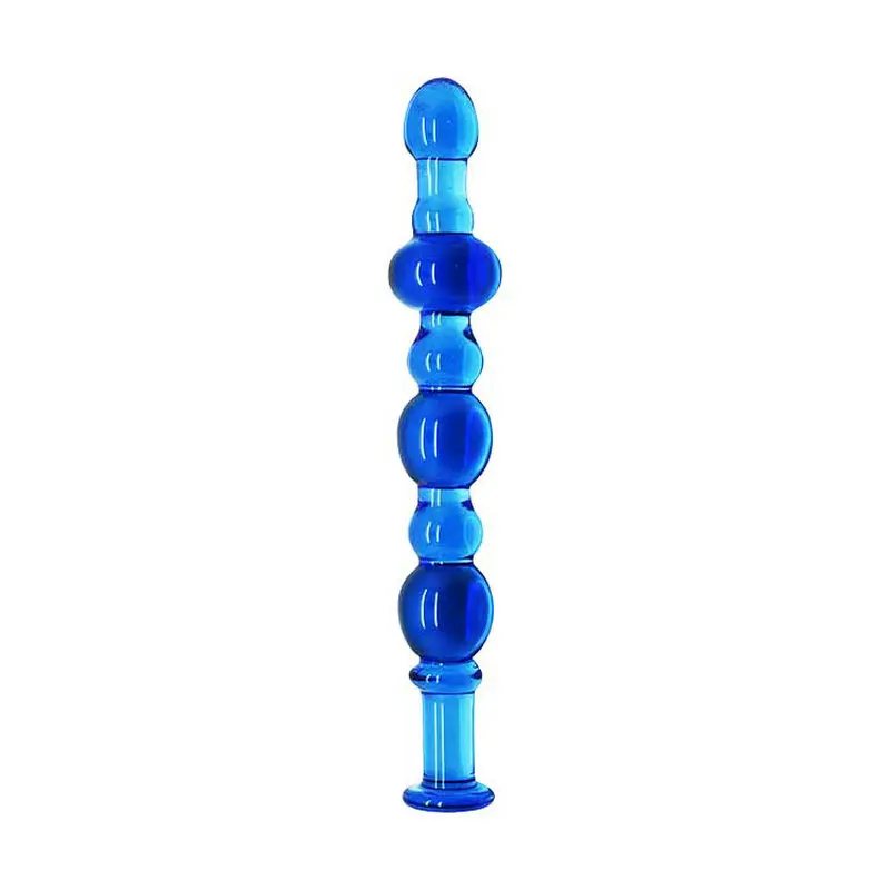 Crystal blue Стекло анальный Бусины Игрушечные лошадки серии-ultimate анальная пробка