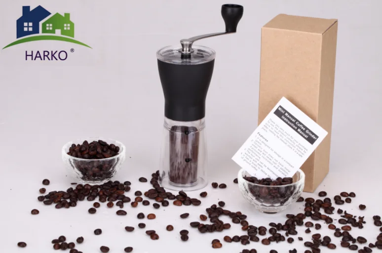 

Manual Ceramic Coffee Grinder Washable ABS Ceramic core Stainless Steel Home Kitchen Mini Manual Hand Coffee Grinder