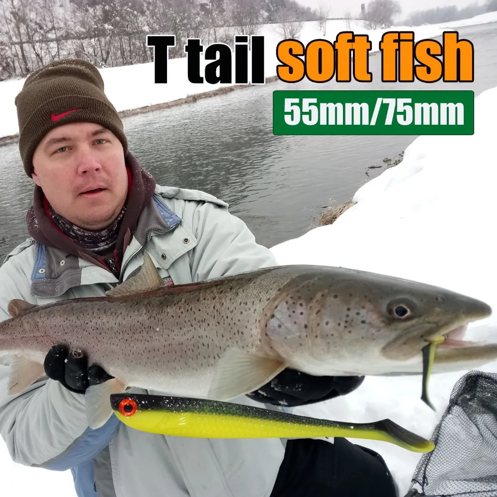 Afishlure Мягкая приманка для рыбы 55 мм 1,15 г мягкий прикорм рыболовства силикона бас гольян приманки Swimbaits Пластик приманки Рыбалка 10 шт./пакет