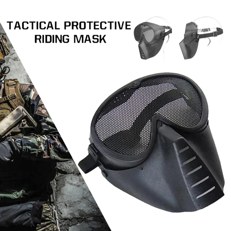 

Airsoft Mask Mud Color Cs Faceguard Outdoor Green TPU Black Head-Mounted Field Equipment Militarymask Tacticalmask