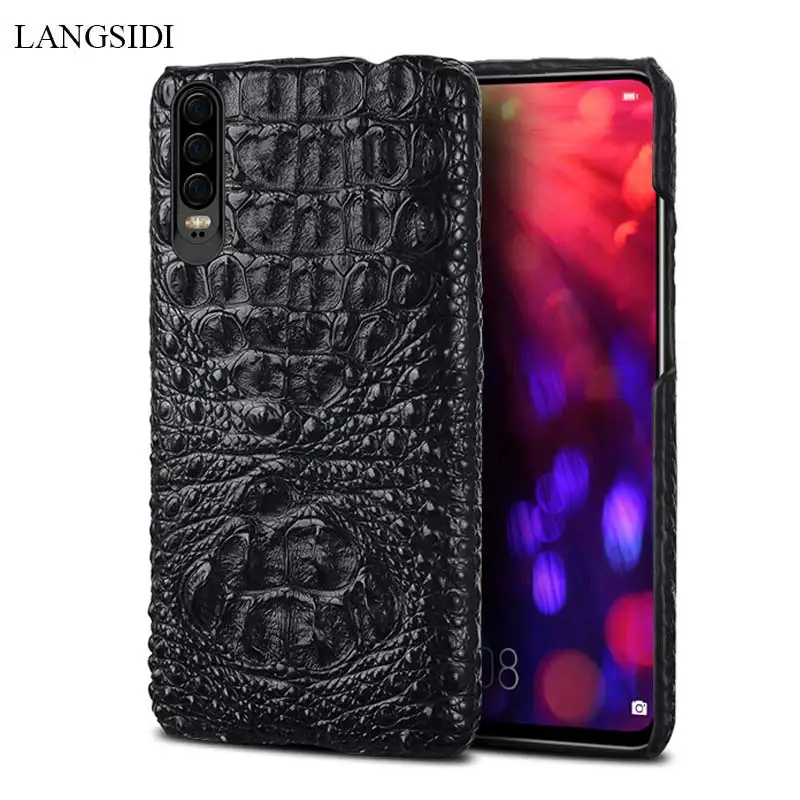 

100% Genuine Crocodile Leather Phone case For Huawei p30 Mate 20 P20 Pro Lite Covers Luxury marvel Cases for Honor 20 Pro 8x