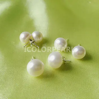 

WEICOLOR Wholesale(20pairs/pack) Freshwater Pearl studs. Sizes/Colors (5/6mm-3 ps,7/8mm-10ps,9-10mm-5 ps,11-12mm-2 ps)