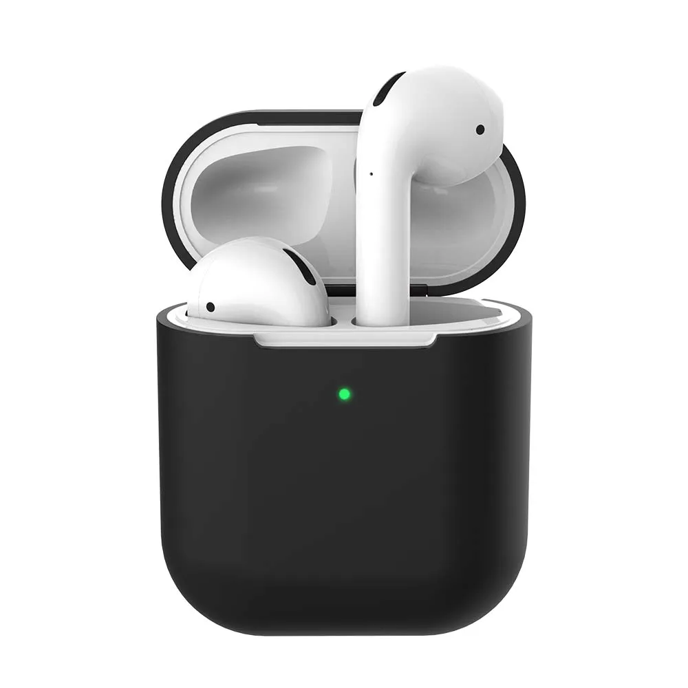 Bluetooth беспроводные наушники чехол для Apple AirPods 2nd ТПУ Силиконовые зарядки наушники Чехлы для Airpods 2 защитный чехол - Цвет: 01