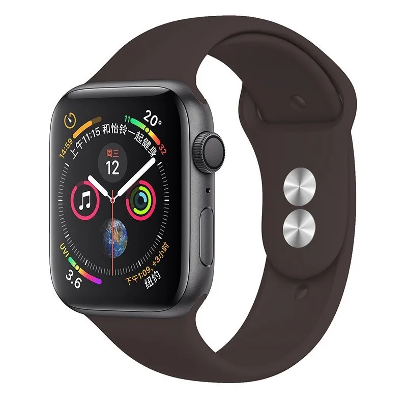 Ремешок для apple watch Группа apple watch 4 3 iwatch Группа 42 мм 38 мм 44 мм 40 мм pulseira correa Браслет Смарт часы аксессуары петля - Цвет ремешка: 07 Cocoa