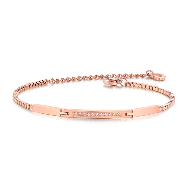 City Fashion Jewelry Rose Color Accessories Mosaic Cubic Zirconia City Fashion Jewelry Rose Color Accessories Mosaic Cubic Zirconia Charmy Trendy Bracelets For Beauty Woman Bangles Cs845