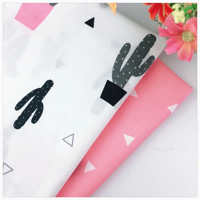 

Pink Twill Cotton Fabric for Sewing Craft DIY Quilting Patchwork Tissue Kids Home Bedding Textile Tilda Doll Cloth Tissue