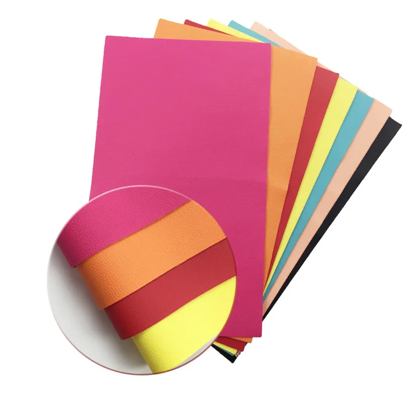

20*30cm Synthetic Leather Fabric Artificial Litchi Faux leather sheets Pu Faux Leather Fabric Hair Bow Bags Diy Decoration