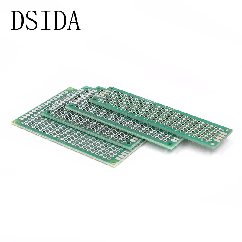 

4pcs/lot 5x7 4x6 3x7 2x8cm Double Side Prototype Diy Universal Printed Circuit PCB Board Protoboard For Arduino