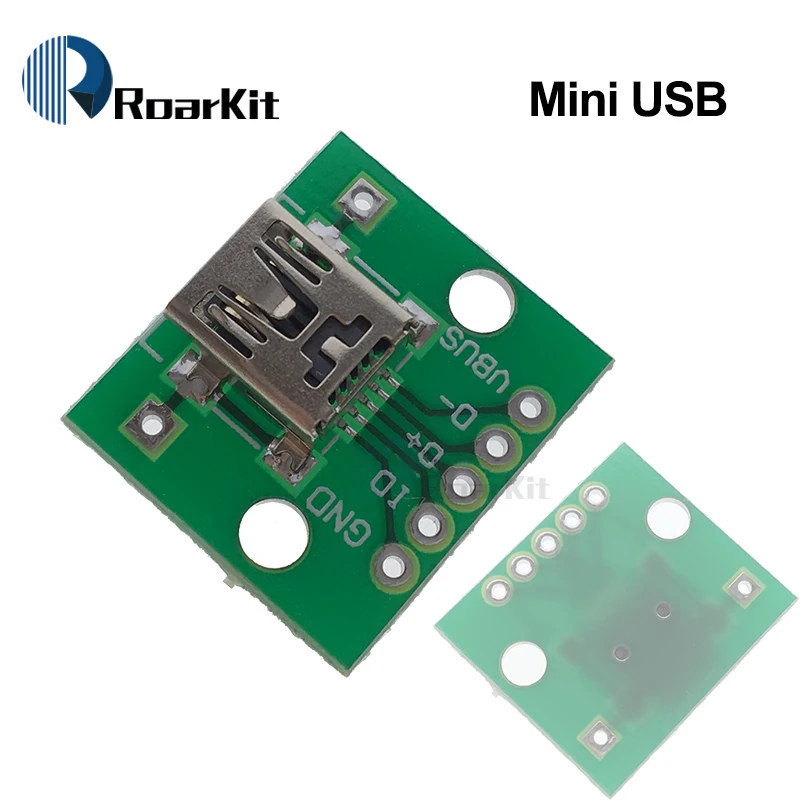 10Pcs Mini Micro USB al adaptador DIP Conector Hembra 5Pin PCB placa convertidora LD 