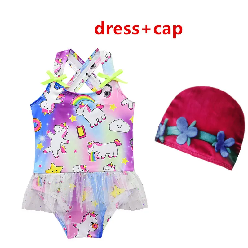 

New Cartoon unicornio kids swimsuit