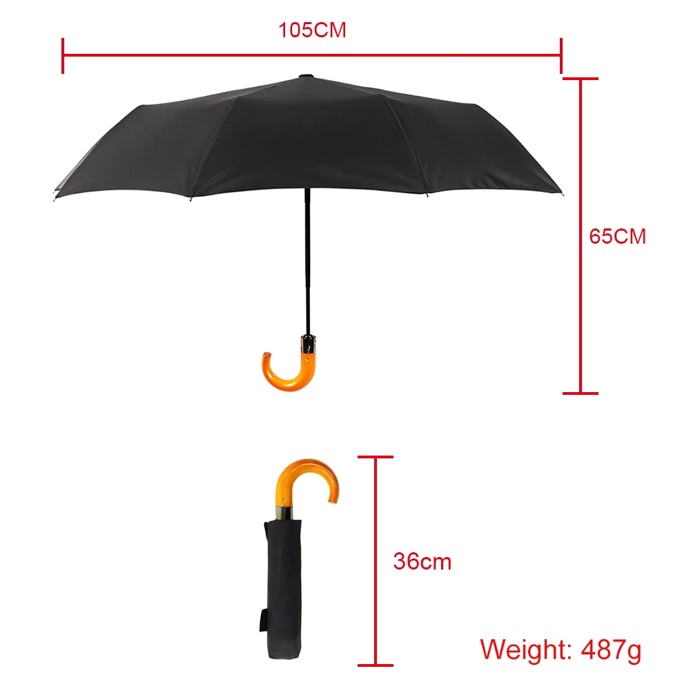 

Lightweight Windproof Travel Umbrella Automatic Folding Umbrellas Auto Open Close with 10 Ribs 2018ing