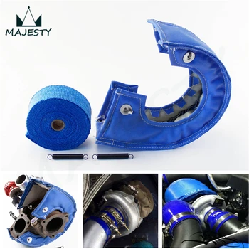 

BLUE TURBO HEAT SHIELD BLANKET COVER T 4 T4 +30FT MANIFOLD DOWNPIPE WRAP 2MM THICK