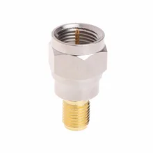 10 Pcs Steel F Type Male Plug To SMA Female Jack RF Coaxial Adapter Connector