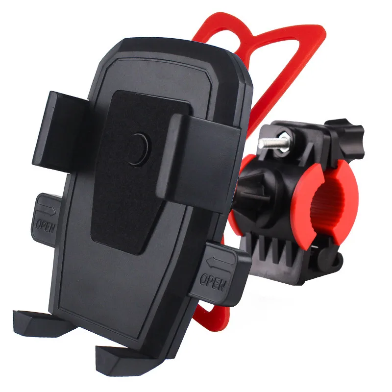Zacro Anti Slide Bike Bicycle Holder Handle Phone Mount Handlebar Extender Holder For 3.5'' to 6.5'' Phone Cellphone GPS - Цвет: black