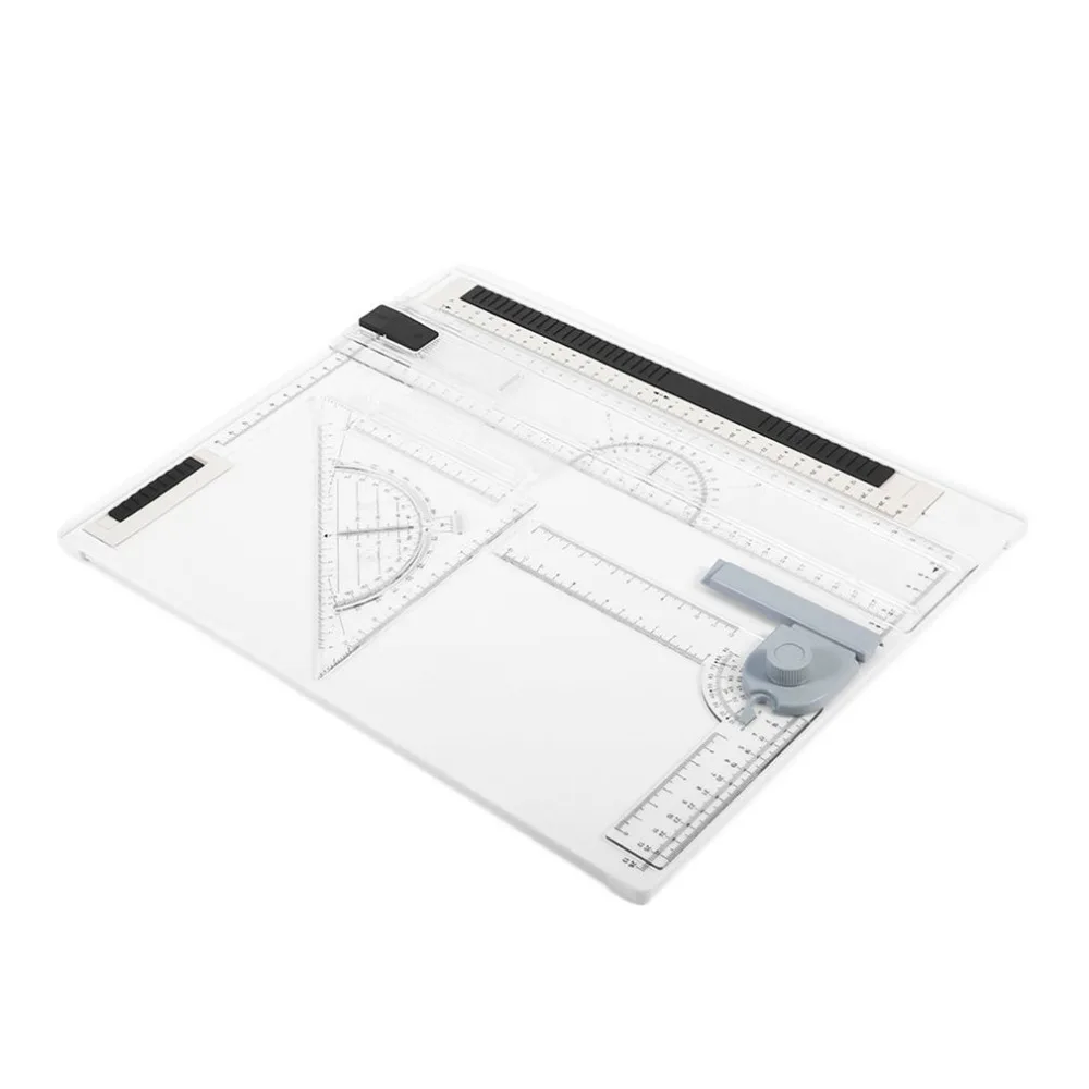 

A4 Drawing Board 38*30cm Rapid Long Straight Drawing Board Office Graphic Designs Work Drafting With Carrying Protective Bag