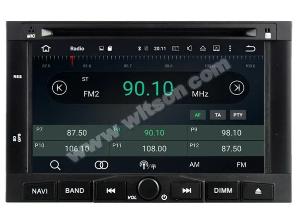 WITSON Android 9,0 ips HD экран для PEUGEOT 3008/5008 2009-2011 Автомобильный DVD 4 Гб ram+ 64 Гб FLASH 8 Восьмиядерный стерео+ DVR/wifi+ DSP+ DAB