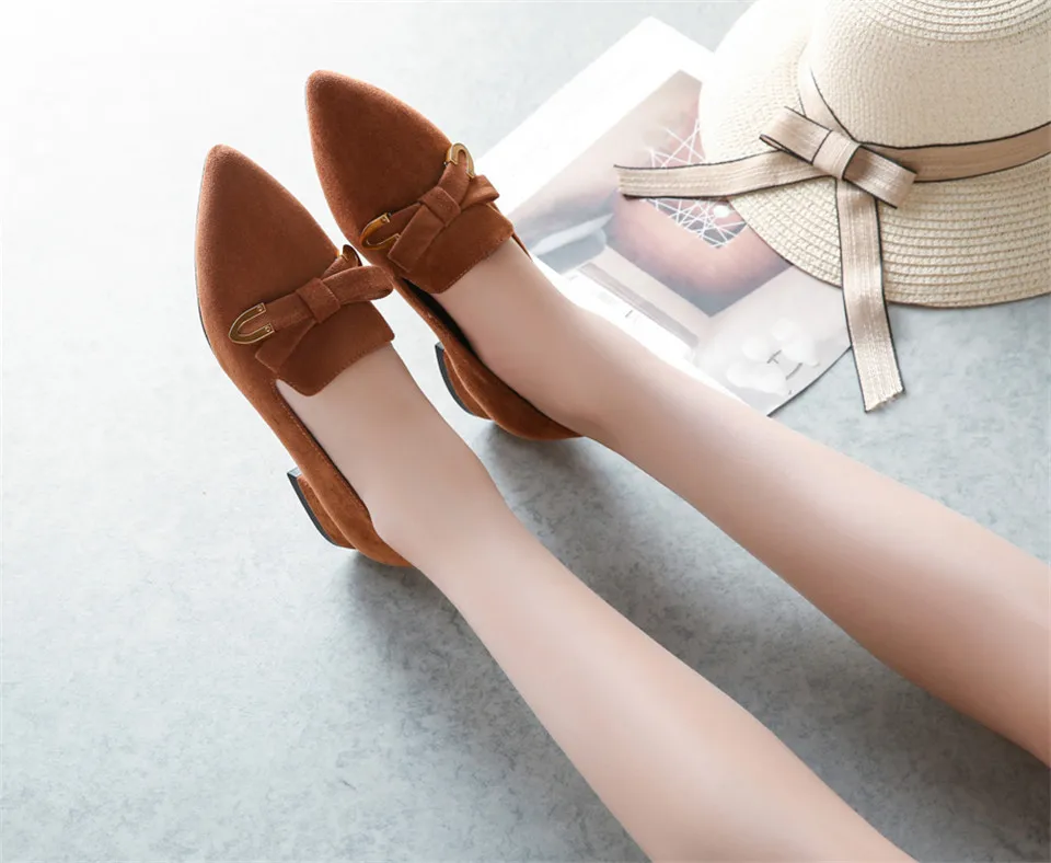 Woman Bowknot Loafers (11)