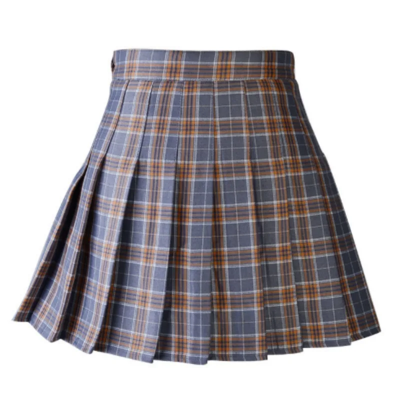 ROPALIA Women Skirts Summer Women Plaid Kawaii Skirt High Waist Black White Skirts Harajuku Mini Skirts