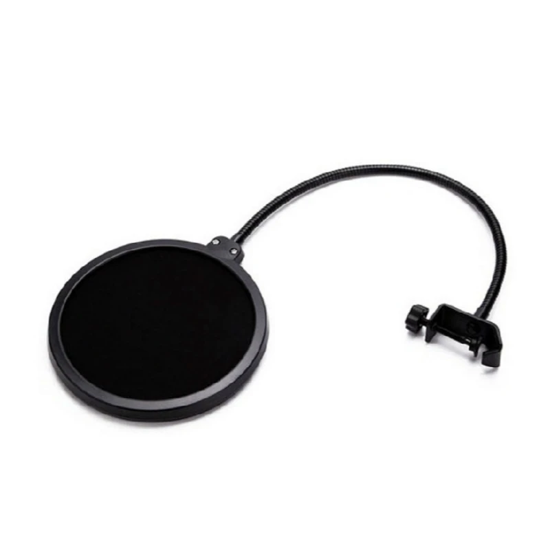 Pop Filter Studio Microphone Recording Spray Guard Double Mesh Screen Windscreen Studio Professional Swivel Mount Diameter 155MM dynamic microphone