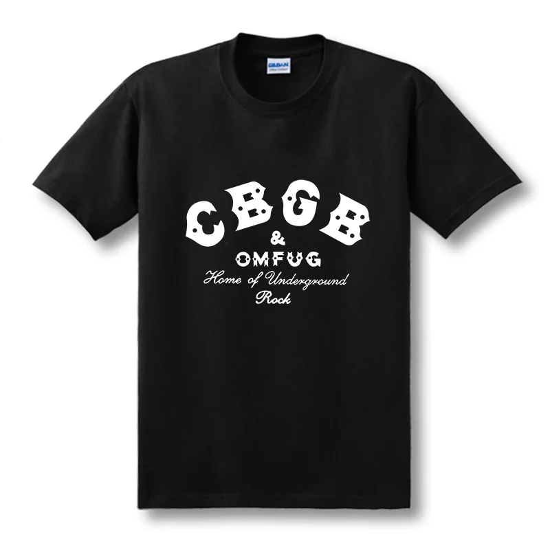 2019 Новые мужские футболки в стиле ретро CBGB OMFUG Home of Underground Ramones винтажные хлопковые