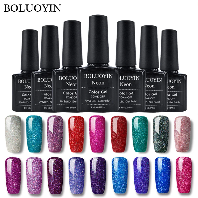 

Colorful Neon Nail Gel Polish Shiny UV Gel Varnish LED Soak Off Rainbow Nail Art Enamel Semi-permanent Gel Nail Polish