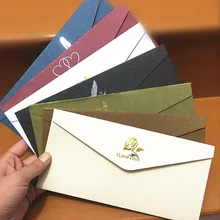 5 шт. винтажный элегантный позолоченный Западный конверт высокого класса бизнес приглашение на свадьбу приглашение конверт на заказ