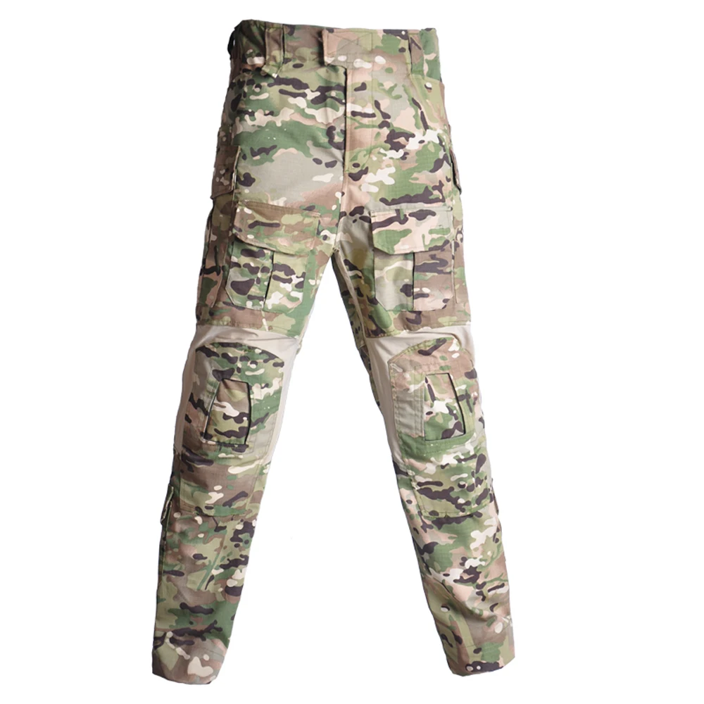 G3 военная одежда Мультикам тактическая Униформа камуфляж страйкбол рубашка+ Пейнтбол брюки карго+ колодки штурмовой армии militar костюм