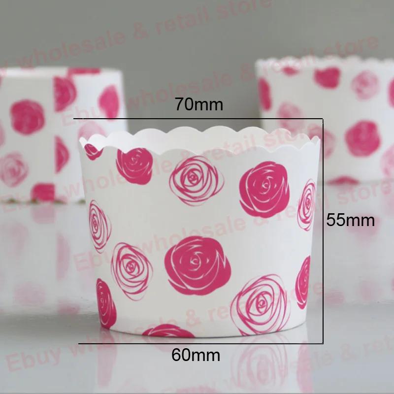 

50pcs/lot Big Size Colorful Design Baking Tools Wedding Christmas Birthday party Cake Decorating Paper Cups For Muffin