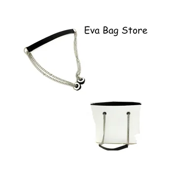 

1 PAIR pink strap grey tears handles for obag