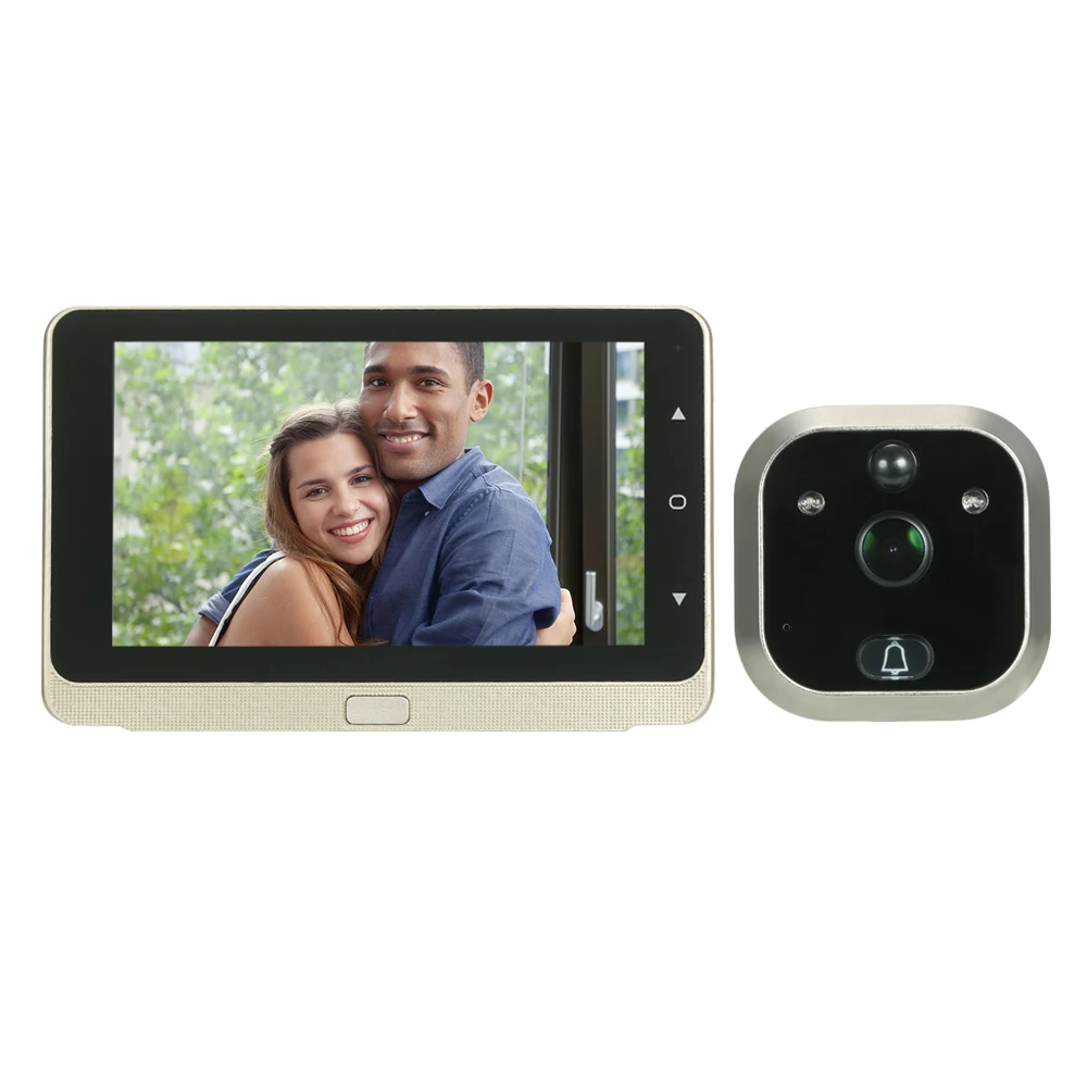 

Wireless Digital Peephole Door Viewer 5" TFT OLED Monitor Wide Angle Lens Door Eye Doorbell 1.0MP IR Camera PIR Motion Detection