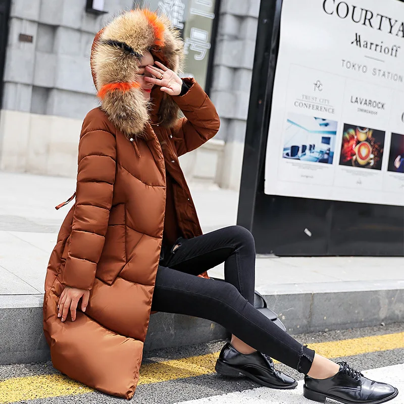 Épaississement white Femme Fonds Rallongent caramel Long 920 Seta Blue culture Automne army Color Auto Nouveau hide Green Et Lead Hiver Vente Coton red Vêtements Coréenne gray 2018 Black w6qOx4C