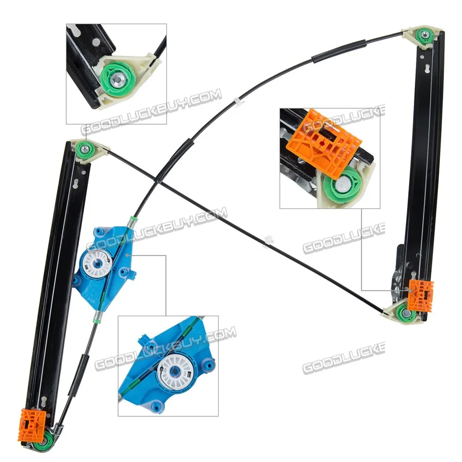 

Front Left & Right Drivers Side Power Window Regulator for Audi A4 S4 RS4