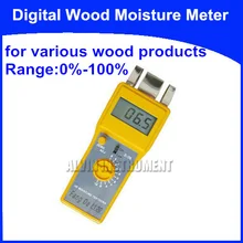 Free Shipping Digital Wood Moisture Meter Tester Analyzer for various wood products Range:0%-100% resolution:0.1%