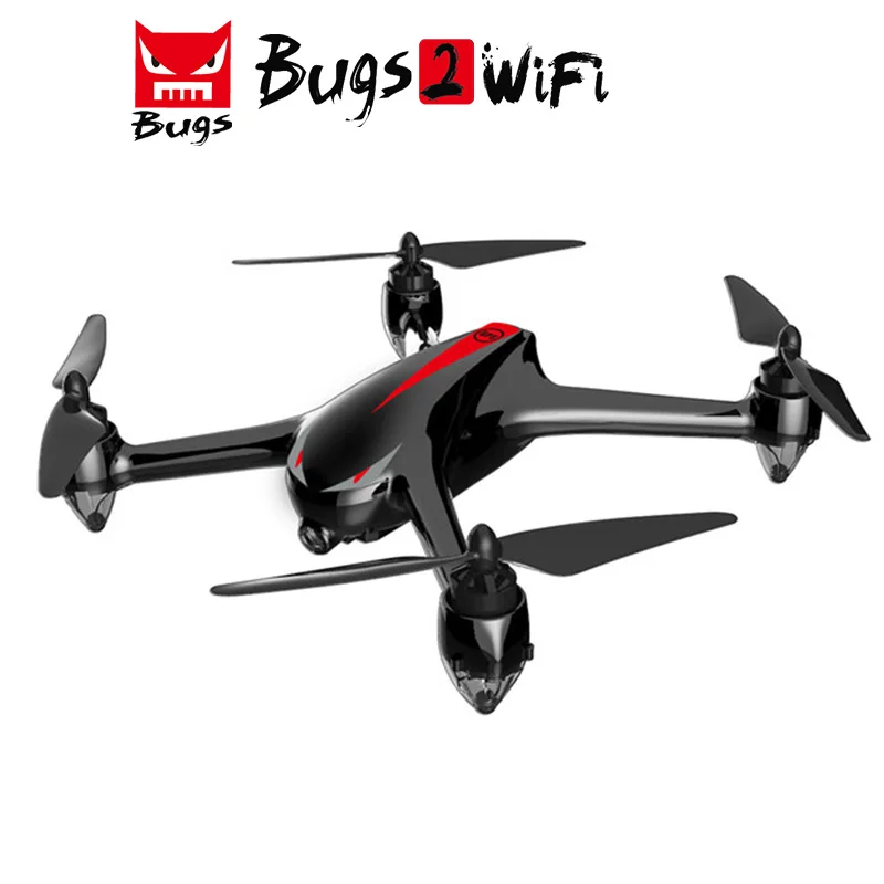 

MJX B2W Bugs 2W Monster WiFi FPV Brushless With 1080P HD Camera GPS Altitude Hold RC Quadcopter Helicopter Drone-Black