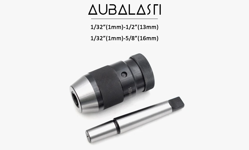 Aubalasti 1/32-1/2 дюймов Быстрозажимной сверлильный патрон с хвостовиком MT2 B16 JT33 Arrow для инструмента с ЧПУ