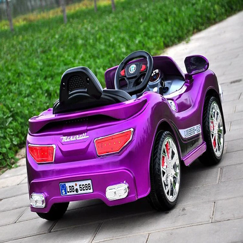 

Pedal Go Karts Electric Maserati Remote Control Safety Belt 6V 35*2W 4 Wheel Cool Endurance More Color For Kids Child Scooter