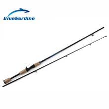 BlueSardine 1,8 м Удочка карбоновая литая Приманка Удочка 2 секции рыболовные снасти