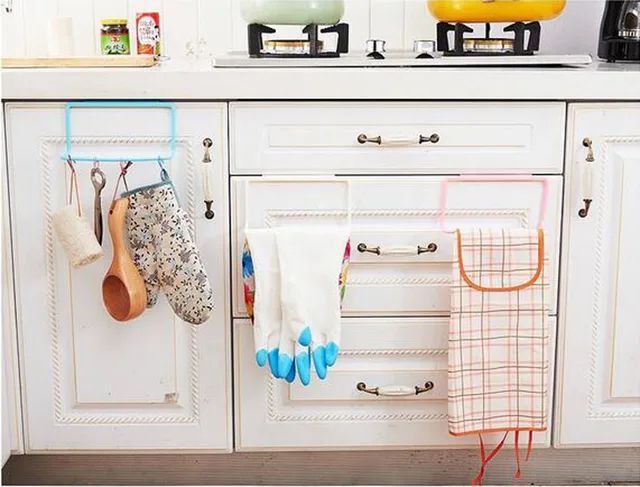1pc Over Door Cabinet Cupboard Towel Rag Rack Shelf Hanging Holder 1pc Over Door Cabinet Cupboard Towel Rag Rack Shelf Hanging Holder Rail For Bathroom Kitchen Organizer