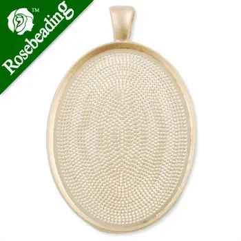 

30*40 MM Oval Cameo Cabochon Base Setting Pendants,Sold 20 PCS Per Package