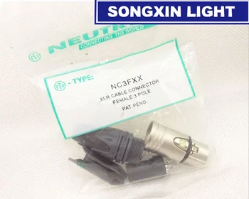 

20Pcs/lot NEUTR1K 10 PCS NC3MXX & 10 PCS NC3FXX Male and female A set 3 Pin XLR Connector with!