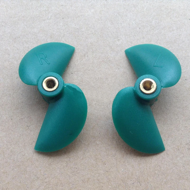 

4PCS/Lot 3mm Screw Thread Diameter 36mm CWCCW Propeller Nylon M3 Paddle for Small Speedboat and DIY Foam Boat Accessories