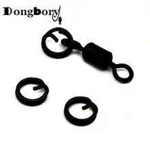 20 шт. Q Ring Clip Links Rig Ring Swivel быстросменное Flexi Ring Для Карповой рыболовной снасти, наконечники для карповых наконечников, аксессуары