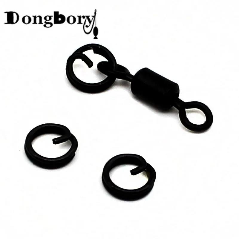 

20 PCS Q Ring Clip Links Rig Ring Swivel Quick Change Flexi Ring for Carp Fishing Rig Carp Terminal End Tackles Accessories