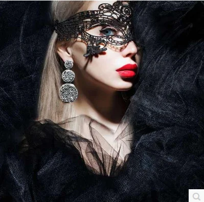 

Women Hot Sexy Black Lace Eye Clipping Mask Venetian Masquerade Phoenix Eye Mask