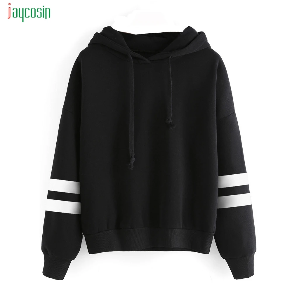 

Jaycosin Womens Fashion Long Sleeve Casual Sweatshirt Hoodie Pullovers Jumper Hooded Sweatshirt Clothing Autumn Tops Black Red