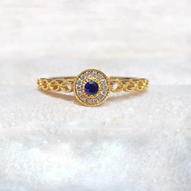 

ANI 18K Yellow/White/Rose Gold (AU750) Engagement Women Ring Certified Emerald/Blue Sapphire/Ruby Natural Diamond Halo Ring