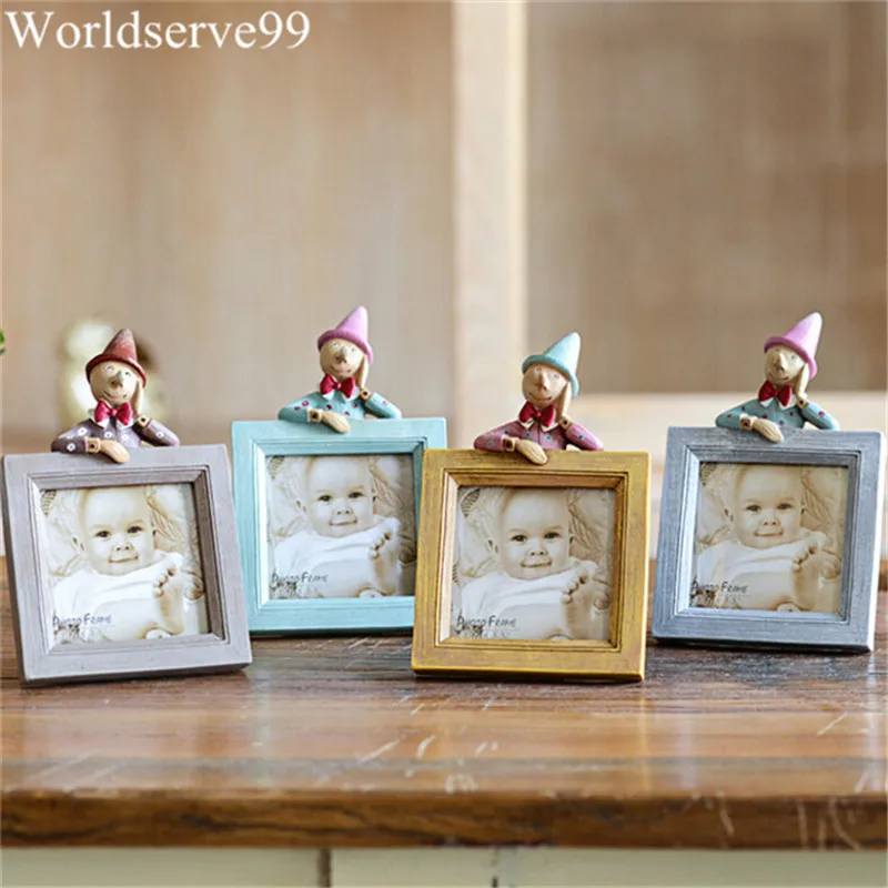 Buy 2016 Cute Doll Resin Baby Picture Frames Home